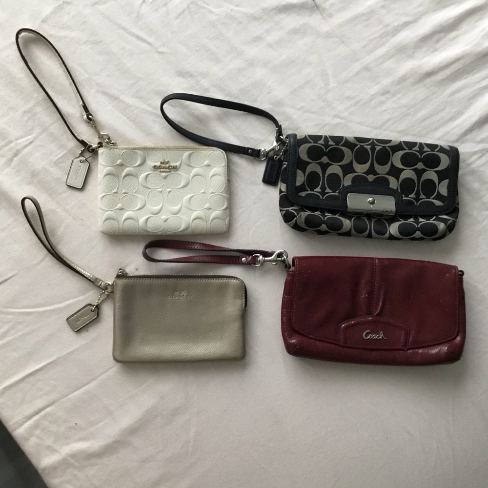Coach Wristlet lot of 4